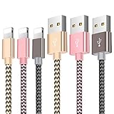 [Conector más pequeño]：Toma doble trenzado con cabezal de carga ultra compacto (cable Apple de 0,8cm de ancho) para entrar en la mayoría de las fundas. Maximiza la calidad de la señal .