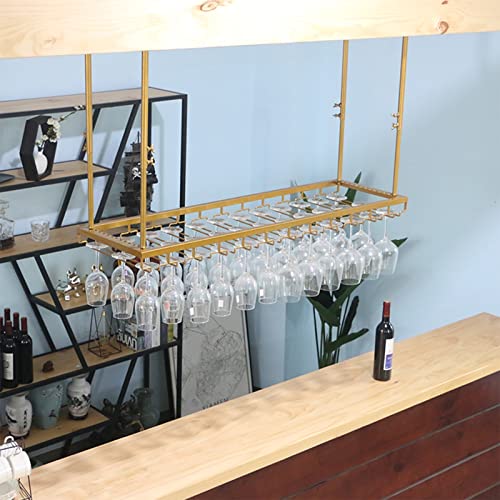 Étagère à vin/étagère à verres murale en fer forgé suspendue pour salon chic - 4