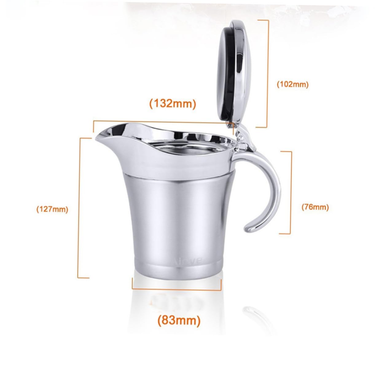 Dispensador de Aceite de Acero Inoxidable 304 450ml Plata | Capacidad Compacta, para Cocina y Restaurante, Almacenamiento de Aceite