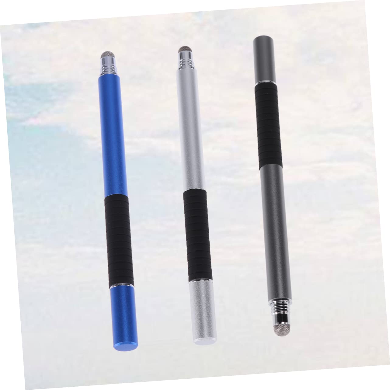 Uonlytech 2 Set Di Penna Stilo Universale Per Tablet E Smartphone Penna Capacitiva A Punta Fine in Metallo Strumento Di Scrittura Per Schermo 3 Pezzi * 2
