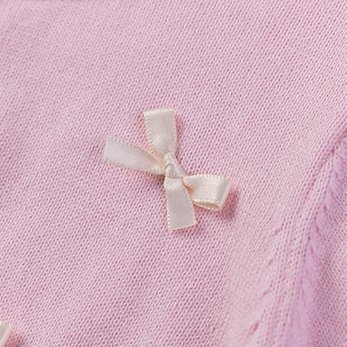 Toddler Little Girls Cardigan Long Sleeve Cotton Sweater Toddler Kids Lightweight Knit Cover Up4