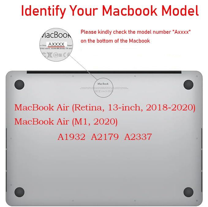 Coque MacBook Air 13 A2337 solide légère transparente