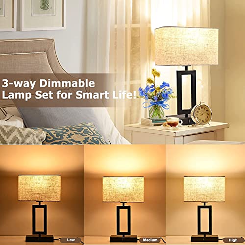 image for findyouled Set of 2 Touch Control Table Lamps, 3 Way Dimmable Bedside 