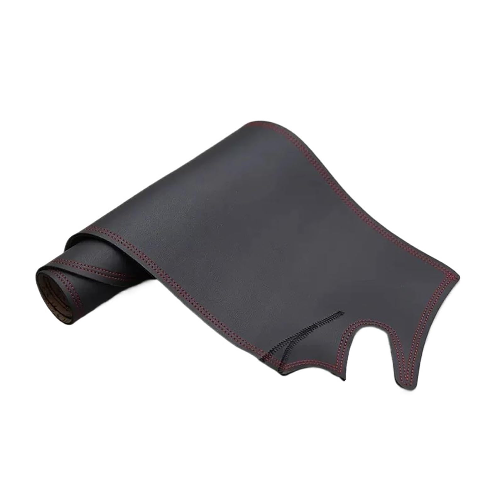 Tapis Tableau Bord intérieur Voiture Tapis Tableau Bord Antidérapant en Cuir PU pour VW pour Golf 7 MK7 2013 2014-2019 Accessoire Voiture(Black Red LineLHD)