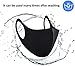 3 Pack Black Mouth Masks Unisex Anti Dust Mouth Mask 3D Cotton Face Mask Reusable Face Mask Washable Mask for Cycling Camping Travel for Outdoor Activities Men Women