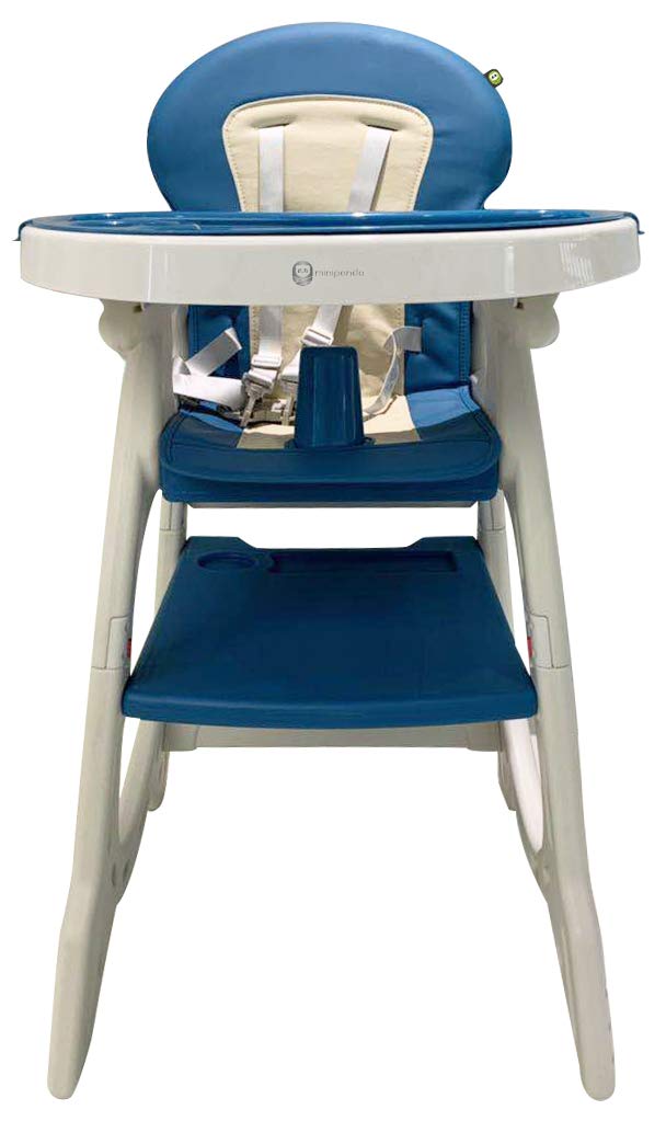 Mini Panda Triune Deluxe Convertible 3-In-1 Highchair 6M-36M, Royal Blue