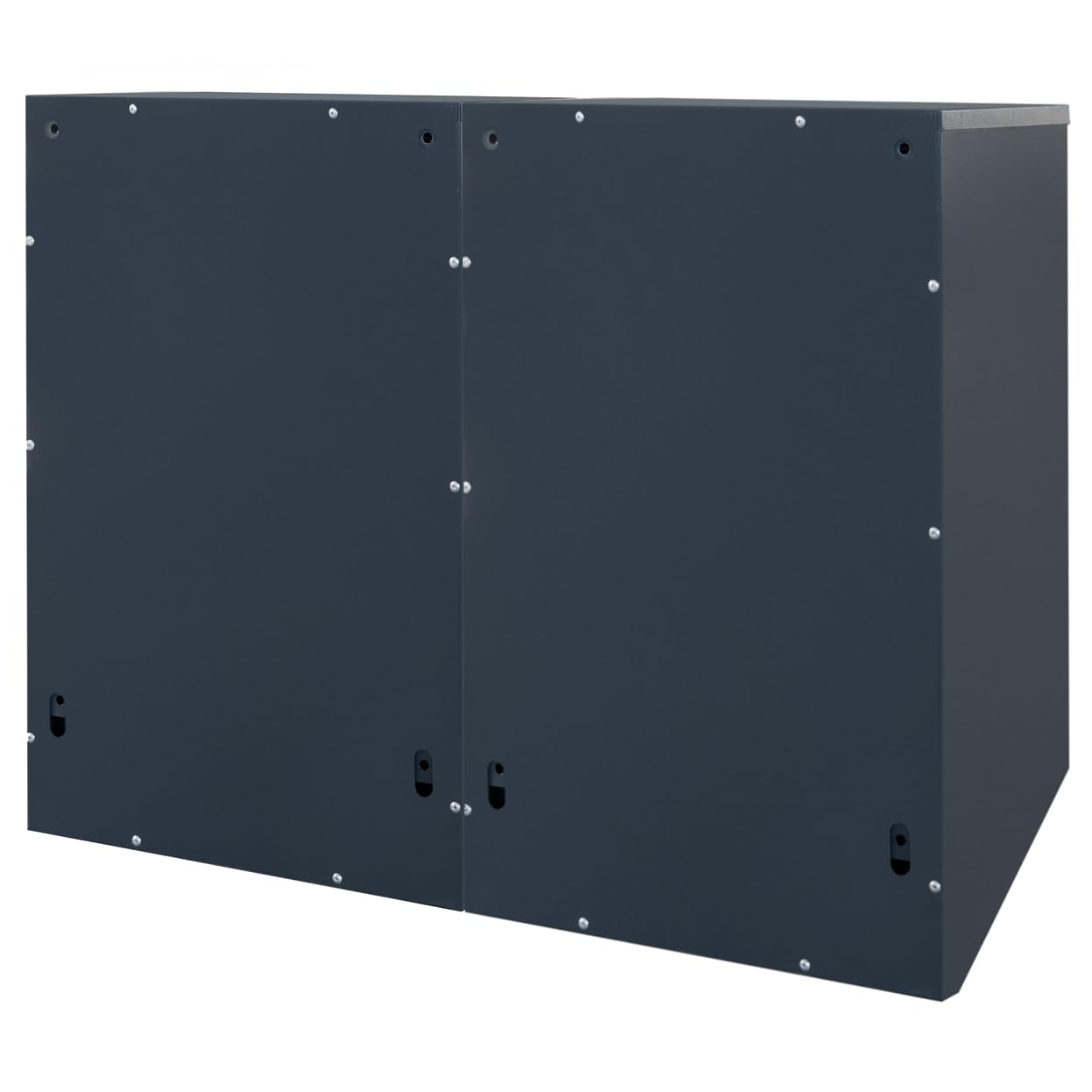 Buzón de correos para condominios GDS de 10 plazas RAL 7016, antracita, 2 llaves, 20 cm de profundidad, montaje en pared, modular horizontal