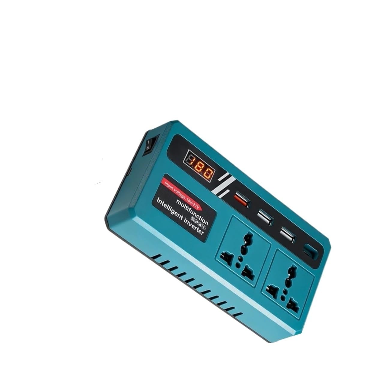Convertidor Adaptador Inversor Corriente 300W DC 18V-21V A AC 220V Batería Litio Puerto Carga USB Dual para 18V Pin inversor
