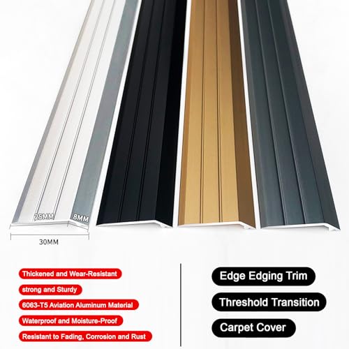 ZZLQIAN Aluminium Carpet Cover Strips, 2Pack × 90cmDoor Floor Bar - Image 3