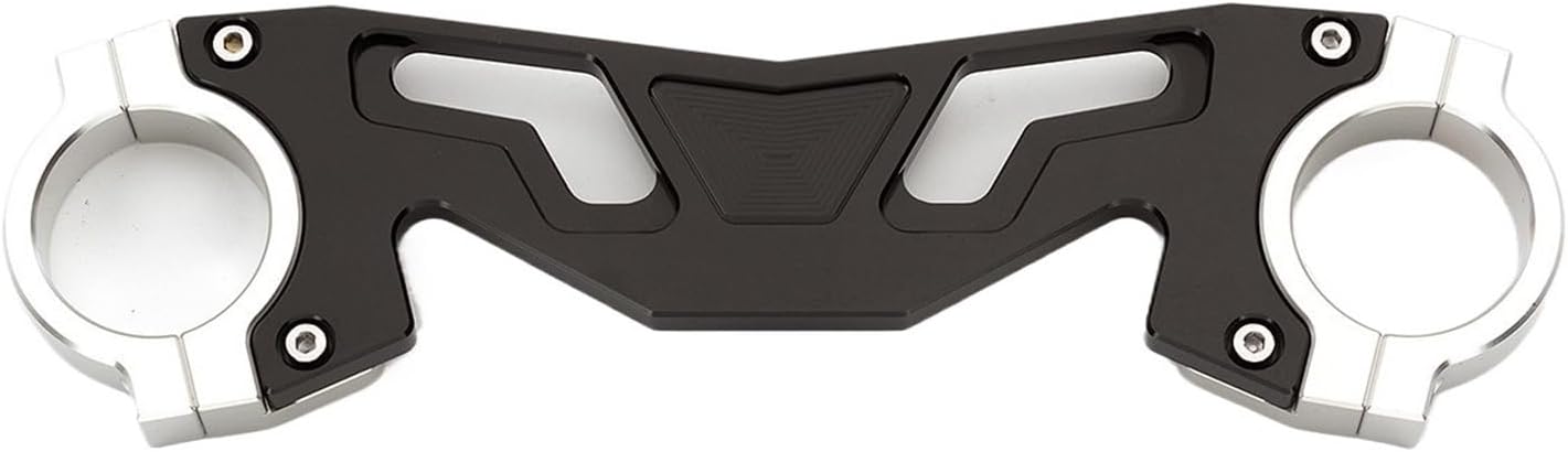 Motorcycle Front Fork Bracket Motorcycle Aluminum Shock Absorber Damper Balance Brace Front Fork Bracket Motorcycle Absorber Stabilizer Holder(Blue-S)