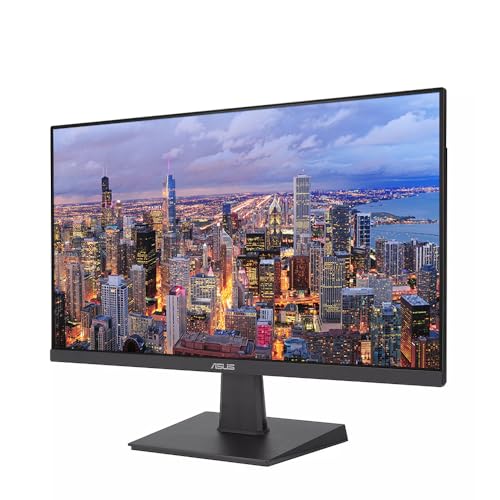 Image of Asus VY249HF 24-inch 1920 x 1080 Full HD LED Backlit LCD Frameless Monitor, 2-Pack Bundle with HDMI, Adaptive-Sync, Eye Care, 100Hz 1ms Smooth Motion and Desk Mount Dual Monitor Stand