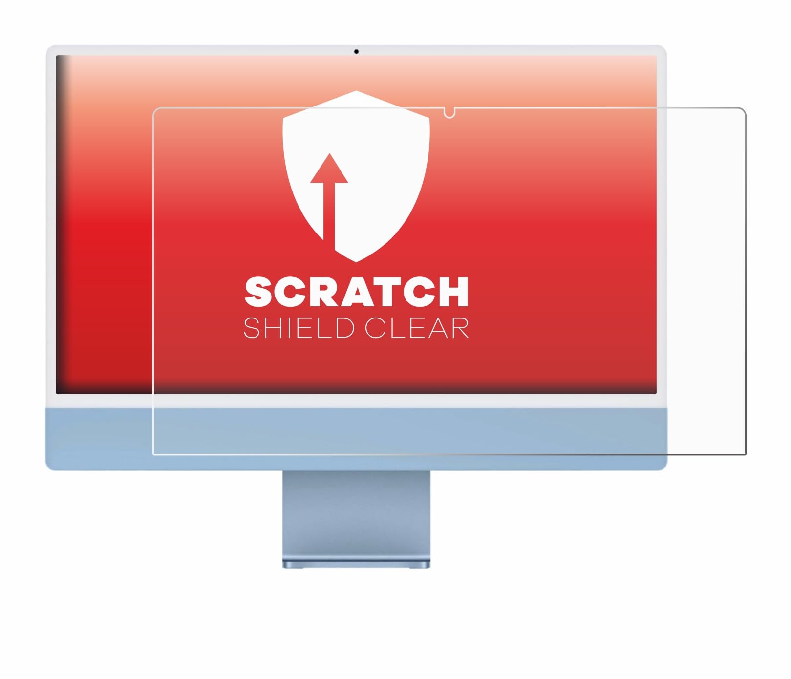 upscreen Pellicola Protettiva per Apple iMac 24" M1 2021 | , Chiara Protezione Schermo Made in Germany, Anti-Graffio Trasparente Mounting Kit