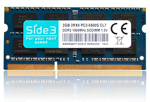 Amazon.co.jp: Side3 ノートPC用メモリ DDR3-1066 PC3-8500S
