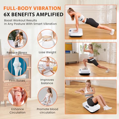 Image of Pallet of SEDOZIK Vibration Plate Exercise Machine, 2026 Upgraded Whole Body Vibrating Platform for Lymphatic Drainage, Muscle Toning, Home Fitness Shaker Board with 120 Speeds, 450lb Capacity, White