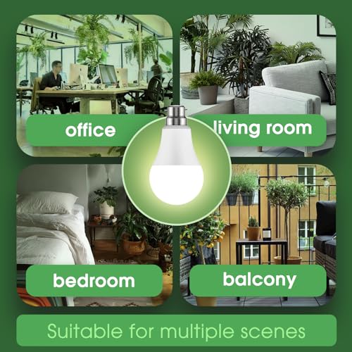 Image of Briignite Grow Light Bulb, LED Grow Light A19 Bulb, Full Spectrum Grow Light for Indoor Plants, Plant Light Bulbs B22 Base, 15W Grow Lights for Indoor Plants, Seed Starting, 2Pack