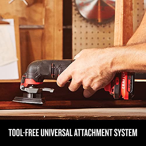 Image of CRAFTSMAN V20 Cordless Oscillating Tool Kit Multi-Tool with Blades, Sand Paper, Battery and Charger Included (CMCE501D1)