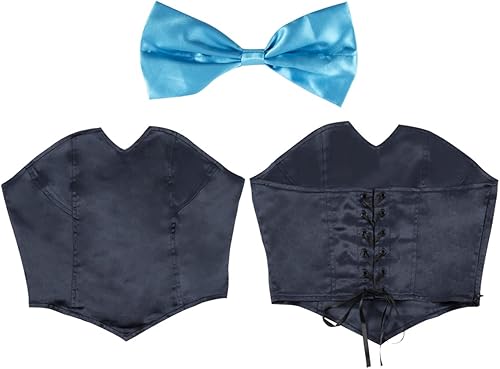 Miniatura 6 de Vestido de fiesta de disfraces para mujer, disfraz de princesa de sirvienta de mar, vestido de fiesta de Halloween con lazo para el cabello