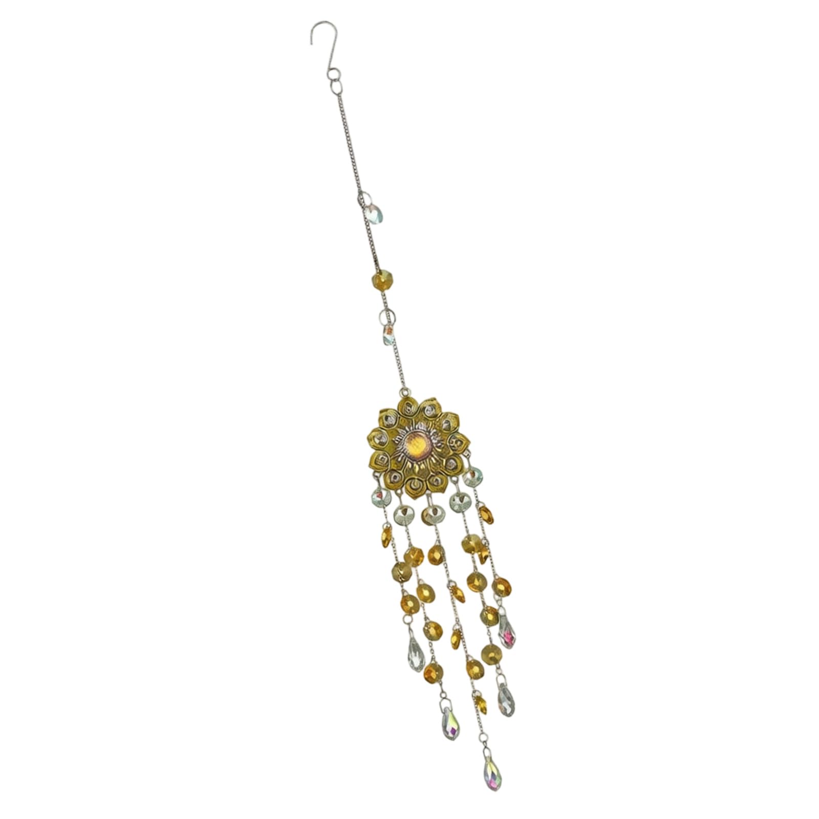 SHINLHUA Crystal Wind Chimes Suncatchers with Mandalas Flower and Tree Pattern Colorful Light Catchers Hanging Ornament for Home Ambiances Colorful Light Catchers