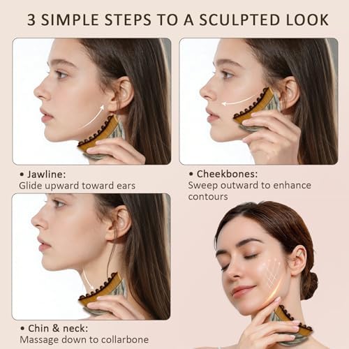 Lymphatic Contour Face Brush, Lymphatic Drainage Massager for Sculpting, Anti-Puffiness & Skin Glow, Ergonomic Design for All Skin Types - 5
