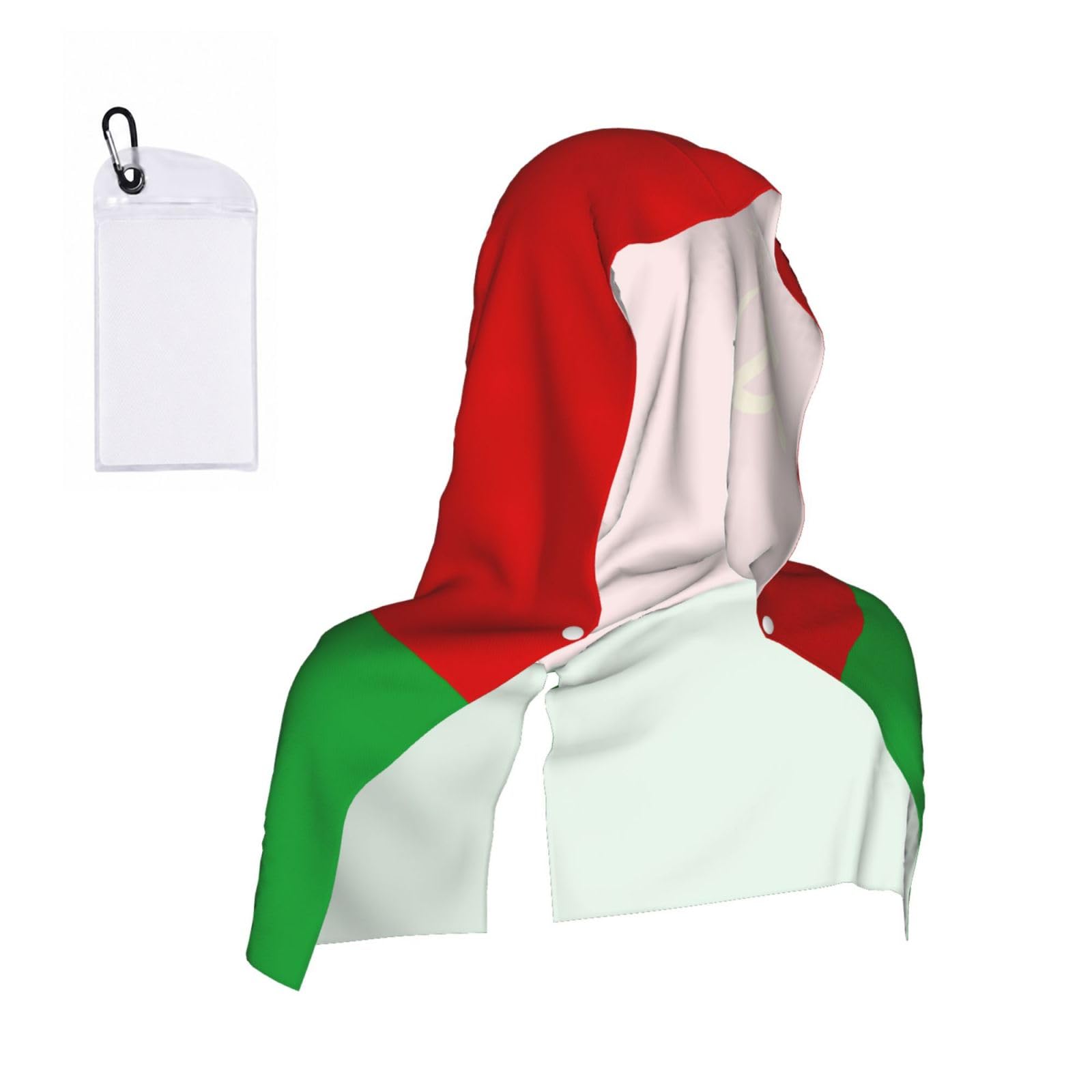 DUWAA Flag Of Belarus Print Cooling Hooded Sports Towel, 30×60cm Quick Drying Summer Cool Head Wrap For Neck And Face