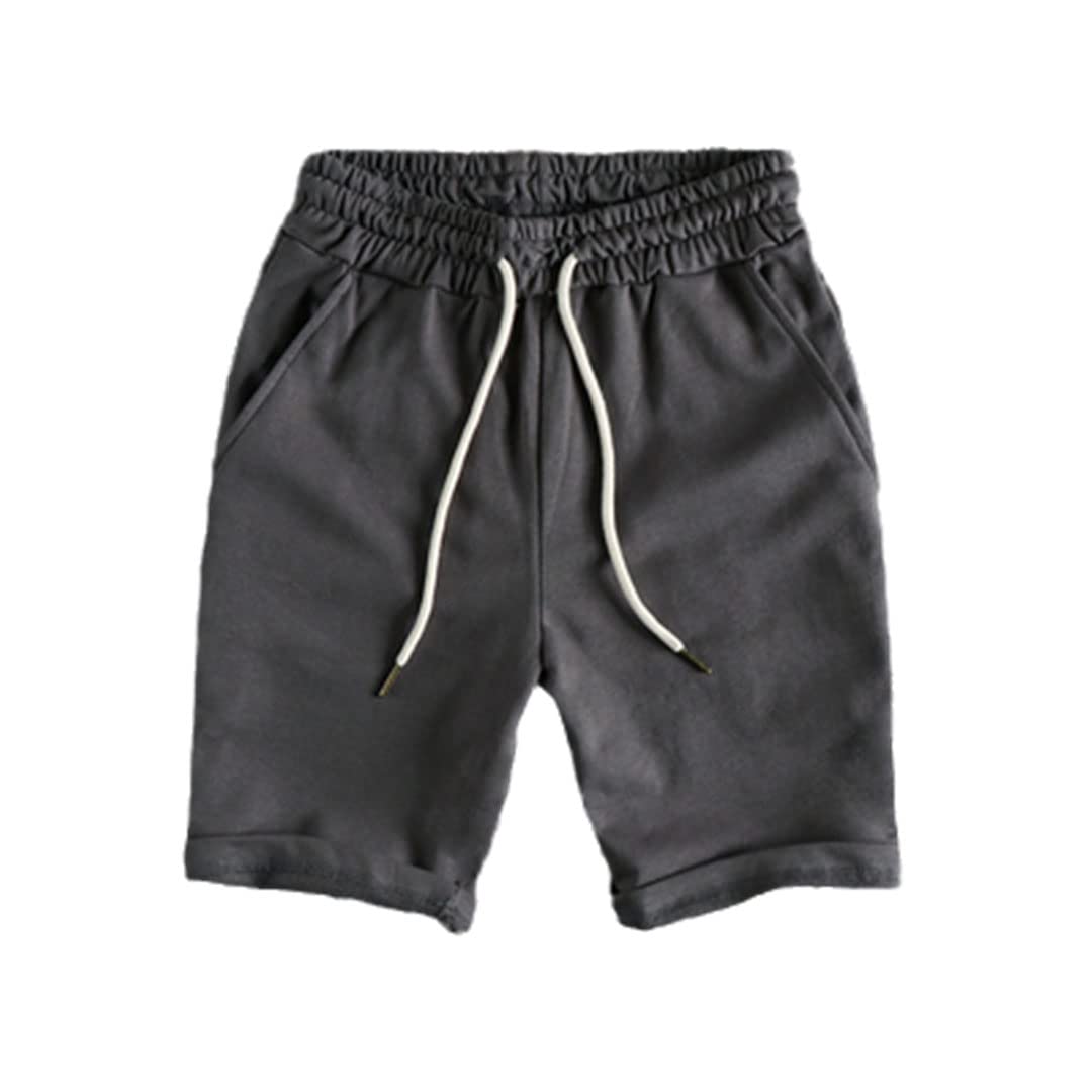 Męskie spodenki Basic Casual Sports Capri, Ciemnoszary 9, M