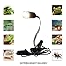CTKcom UVA UVB Light Bulb Reptile Ceramic Heat Lamp Pet Heating Bulb Holder Clamp Lamp Fixture Heating Light Lamp For Reptiles,Aquarium Reptile Light Adjustable Habitat Lighting Stand,110V-130V(Black)