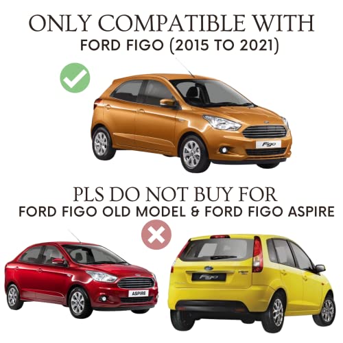 Image of Autofact Magnetic Car Sunshades Compatible with Ford Figo (2015 to 2022) (Set of 4) - Easy Installation, UV Protection, Keeps Car Cool (Front 2 with Zippers for Easy Access, Rear 2 Without Zippers)