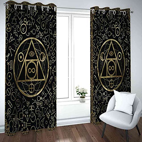 Rideaux à oeillets imprimé géométrique pour chambre d'enfant - 4