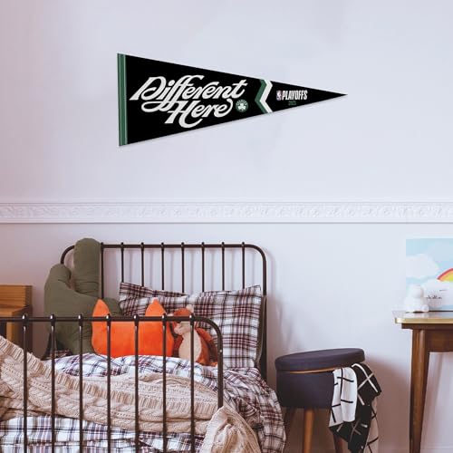 Image of Rico Industries NBA Basketball 12 inch x 30 inch Felt Wall Decor Pennant - Great for Home /Bed Room /Man Cave Decor