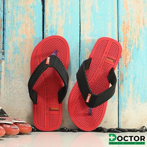 Image of DOCTOR HEALTH SUPER SOFT Men's Acupressure Slippers | Flip-Flops | Men's & Boy's Slippers | Comfortable & Lightweight | Soft Foot Massager | All Day Wear Acupressure Slipper
