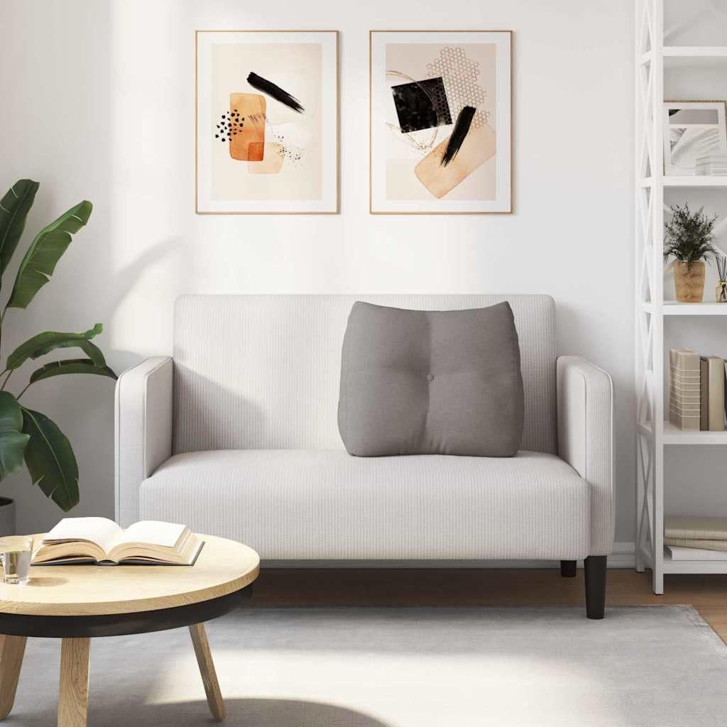 Cuscino per la schiena, 60 x 24 x 50 cm, in tessuto, cuscino lombare ergonomico con rivestimento sfoderabile, supporto ortopedico per divano, ufficio, auto, traspirante e antiscivolo