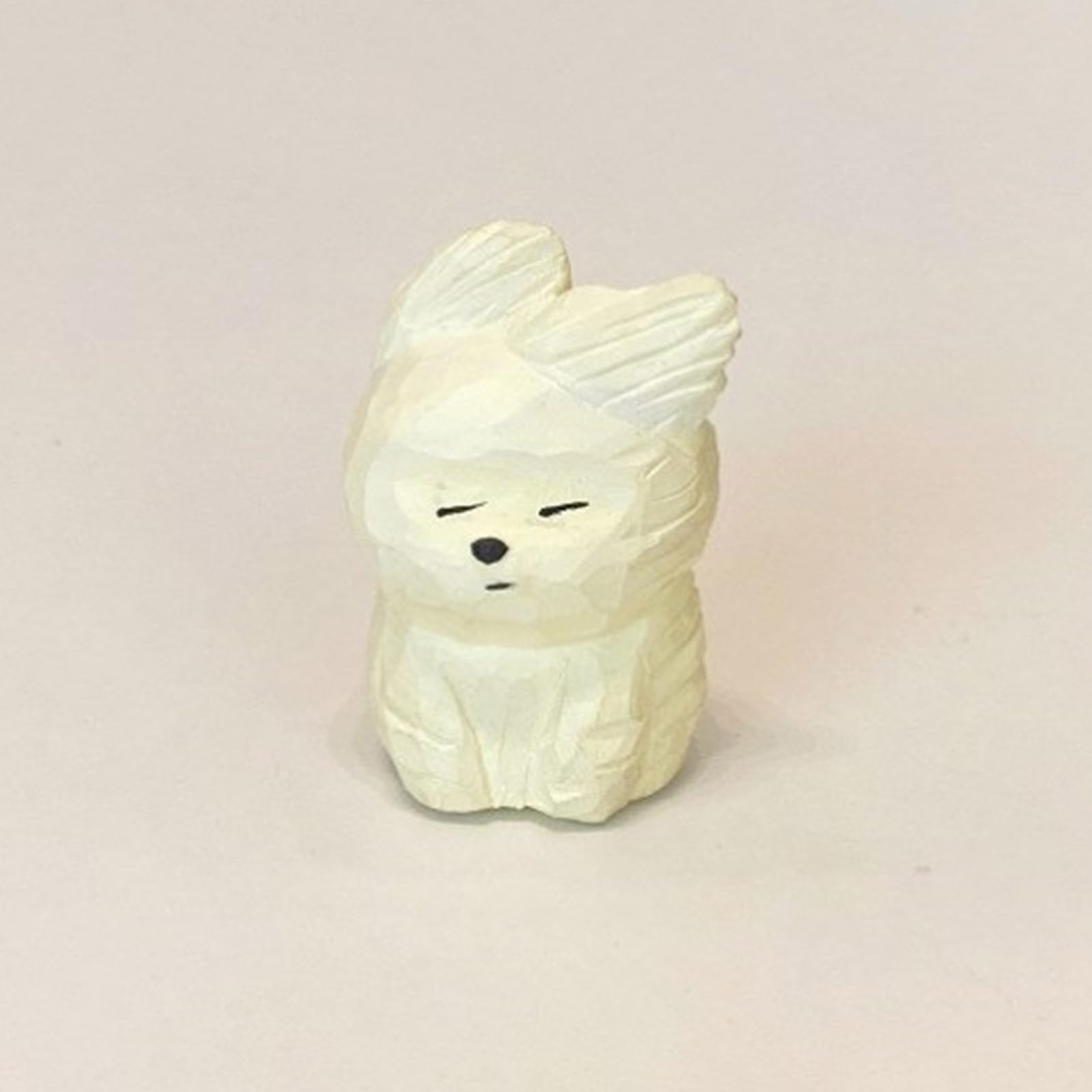 Amazon.co.jp: Dawutocap ハンドメイド 木彫 犬 置物 天然木 装飾犬