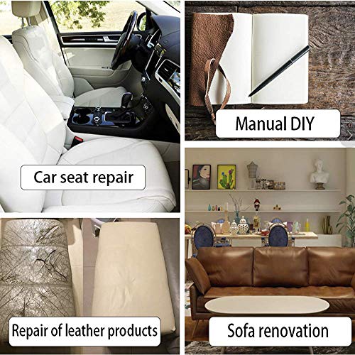 Image of Leather Repair Tape kit Self Adhesive Patch Heavy Duty,Retro Dark Brown 4x60 inch for Couch, Sofa, Car Seat, Handbag, Furniture,Drivers Seat,Jacket, Computer Chair First Aid Vinyl Repair kit