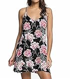 Roxy Women's Standard Be in Love Beach Cover-up Dress, Anthracite Zilla Sample, X-Large