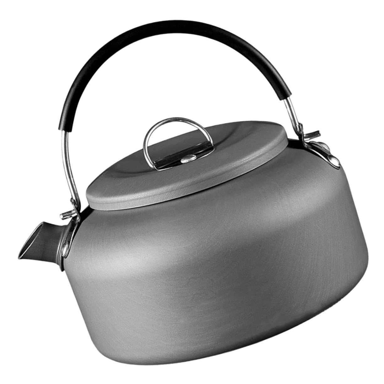 Bouilloire camping en aluminium robuste, accessoire de randonnée durable