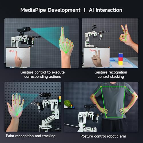 Image of Yahboom 3D Adaptive Robotic Arm Kit Developer for Mechanical Engineers,Supports Large AI Model with Orin Nano Super 4GB