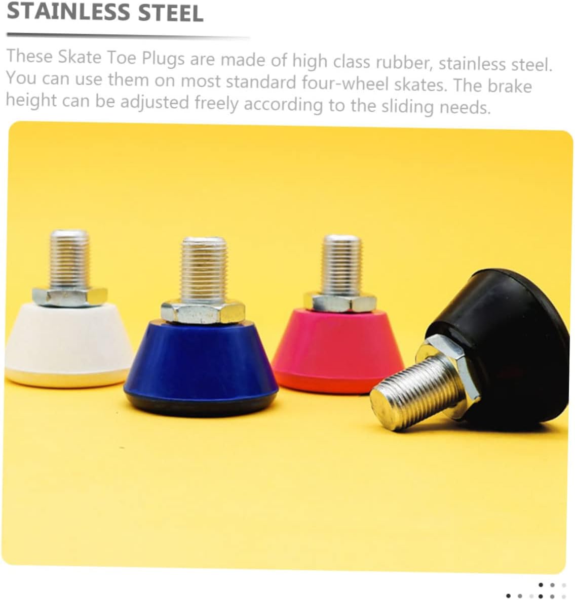 Figure Skating Toe Stops Roller Skate Parts Bolt Sturdy and Toe Guard Brakes