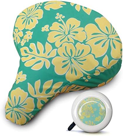 Cruiser Candy Cushioned Padded Waterproof Adjustable Fun Bike Bicycle Seat Cover (Leopard) with Bell