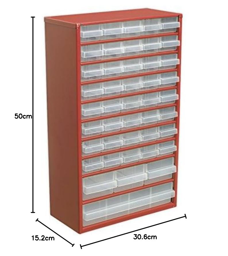 Boîte 44 tiroirs SEALEY apdc45 avec compartiments translucides antichocs - 3