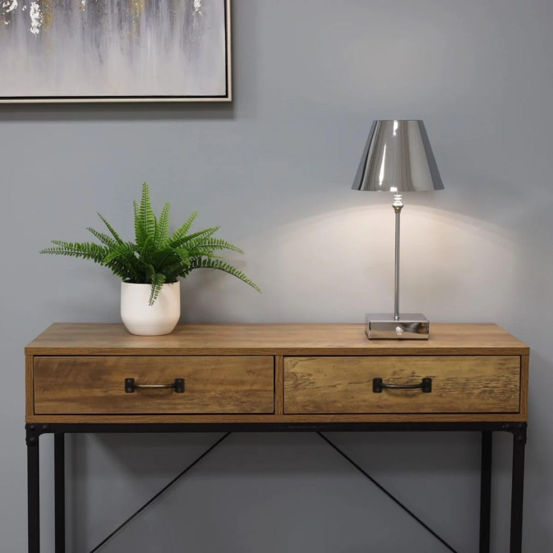 Pagazzi Polished Chrome Lustre Rechargeable Table Lamp