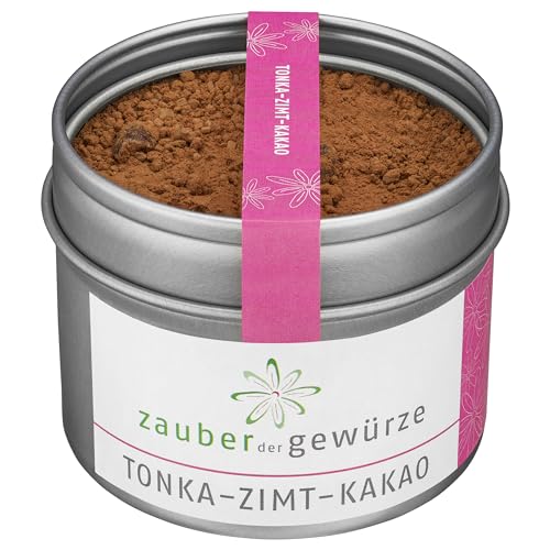 Zauber der Gewürze Tonka-Zimt-Kakao – Edle Gewürzmischung für Trinkschokolade, Desserts und...