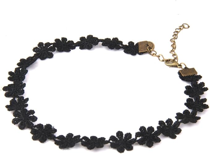 Amazon ノーブランド品 ネックレス ファッション チョーカー レース製 デイジー型 結婚式 イベント レースネックレス チョーカー 通販