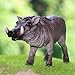 Gemini&Genius Warthog Animals Action Figure Toys for Kids (Wild Boar)