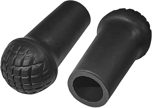 Trekking Pole Head Covers Walking Stick Reemplazo Consejos Tapones Tapones Partes Protector Anti-Punción Negro