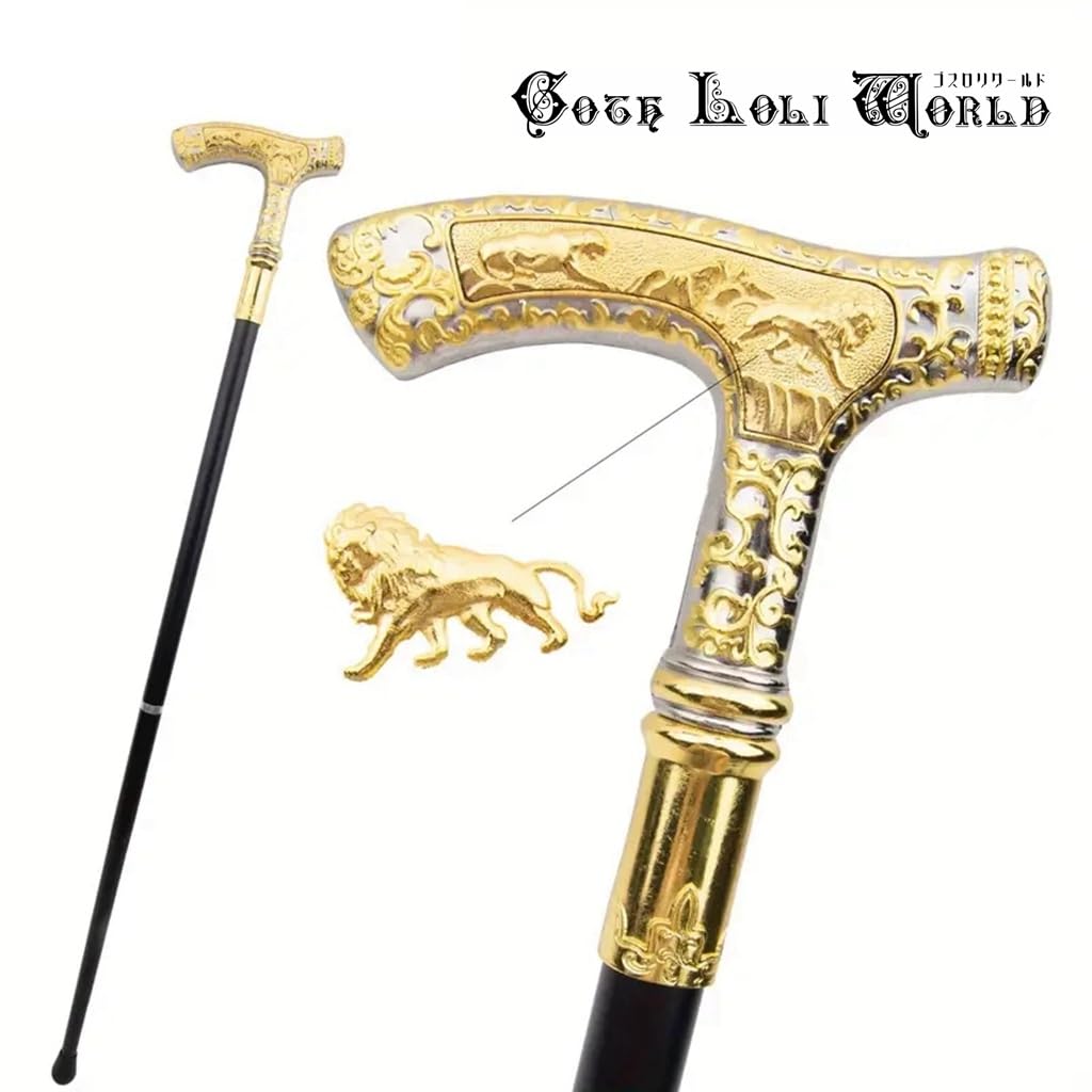 手彫り杖 Amazon.co.jp: 【ゴスロリワールド】即納 TUE005 ライオン 紳士