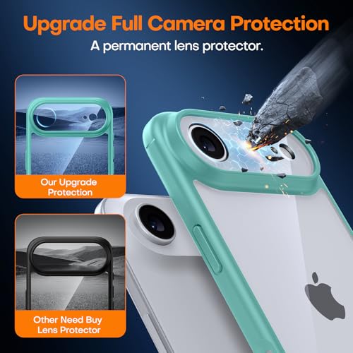 Image of TAURI for iPhone Air Case, with Screen Protector, Green