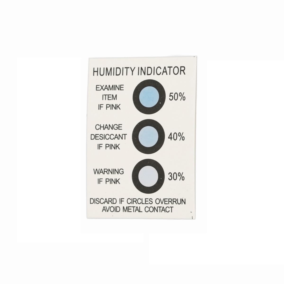 30%, 40%, 50% - 3 Spot, Reusable Humidity Indicator Cards, Reversible Color Changing, Reusable - 20 pcs Pack-picture-24