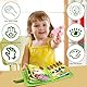 gotyou Montessori Busy Board Filz Bauernhof Beschäftigt Busy Board Weichem Filz Motorikspielzeug für Reise Auto Flugzeug Quiet Book Busy Board für 1 2 3 4 Jahre Kleinkinder Lernspielzeug