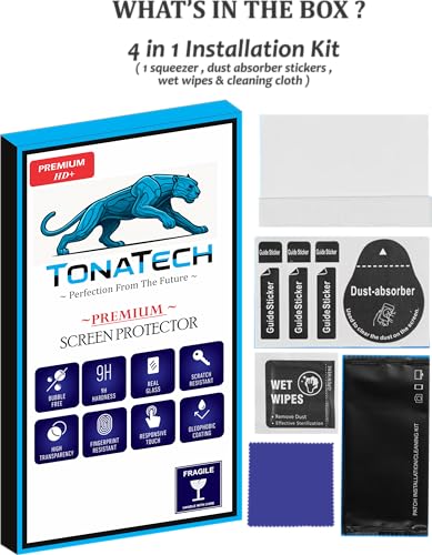 Image of Tempered Glass Screen Protector Compatible for iPhone 11 / iphone XR with Edge to Edge Coverage and Easy Installation kit (6.1 Inches)