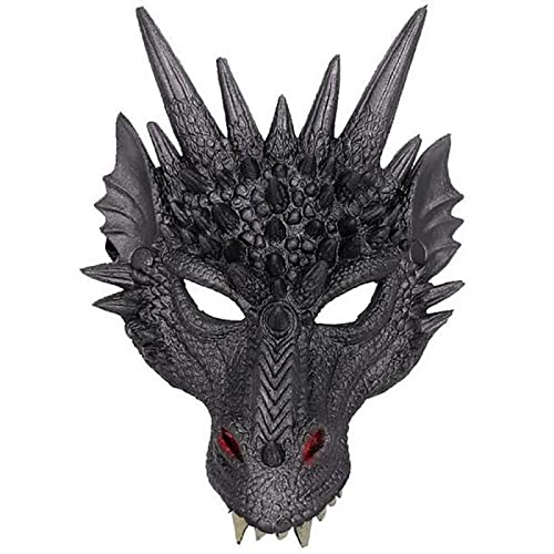 Halloween Carnaval Kostuum Cosplay Demon Dragon Wings For Kids, Demon Dragon Wings Tail Mask Set, One Size,Black - Image 6